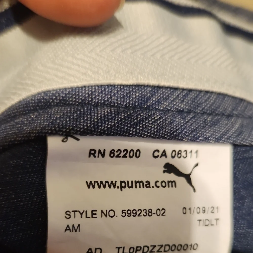 Puma Shorts Mens 34 Flat Front Blue Gray Heathered Atheltic